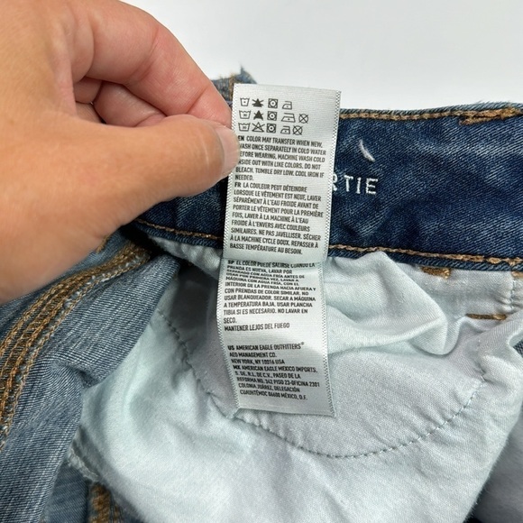 American Eagle 360 Super Stretch Hi Rise Shortie Shorts Size 6 - Picture 9 of 9